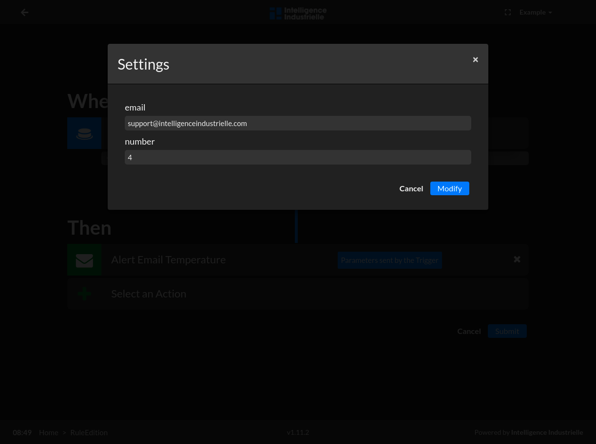 Parameters Form